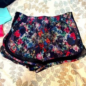 RBX LINED womens running shorts size L